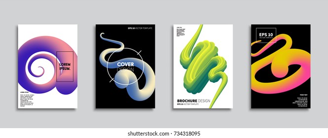 Minimal Vector cover designs. Future Poster templates. Abstract backgrounds.