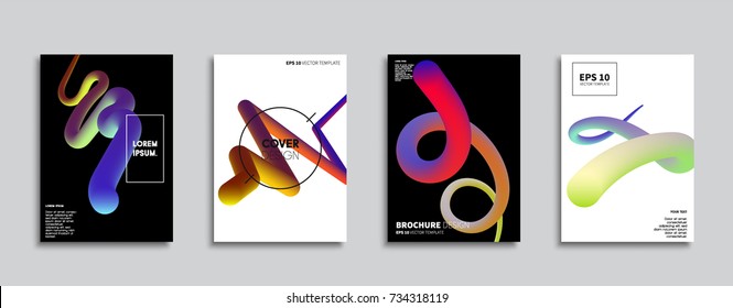 Minimal Vector cover designs. Future Poster templates. Abstract backgrounds.