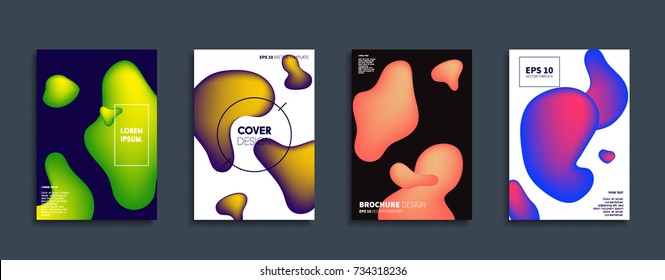 Minimal Vector cover designs. Future Poster templates.