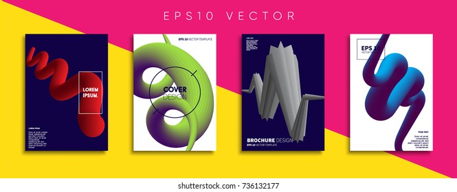 Minimal Vector cover designs. Future Poster templates.