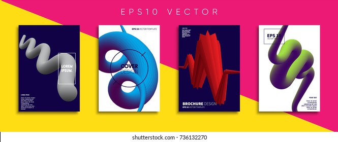Minimal Vector cover designs. Future Poster templates.