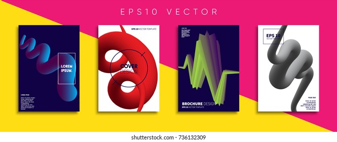 Minimal Vector cover designs. Future Poster templates.