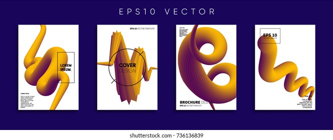Minimal Vector cover designs. Future Poster templates.