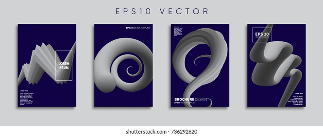 Minimal Vector cover designs. Future Poster templates.