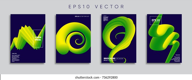 Minimal Vector cover designs. Future Poster templates.