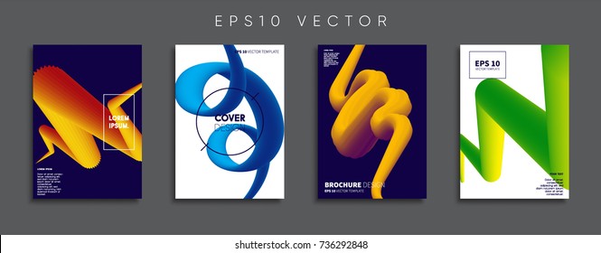 Minimal Vector cover designs. Future Poster templates.