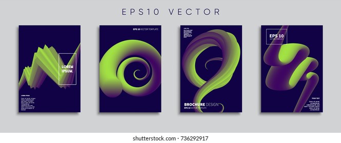 Minimal Vector cover designs. Future Poster templates.