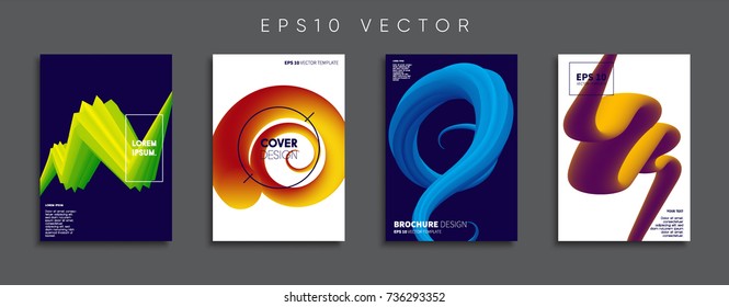 Minimal Vector cover designs. Future Poster templates.
