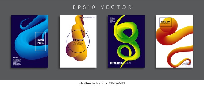 Minimal Vector cover designs. Future Poster templates.