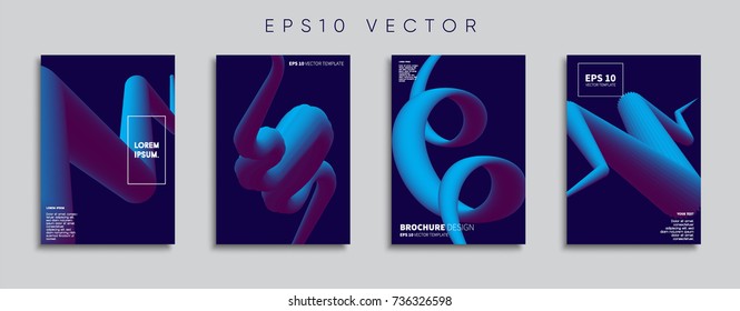 Minimal Vector cover designs. Future Poster templates.