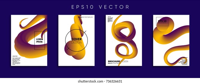 Minimal Vector cover designs. Future Poster templates.