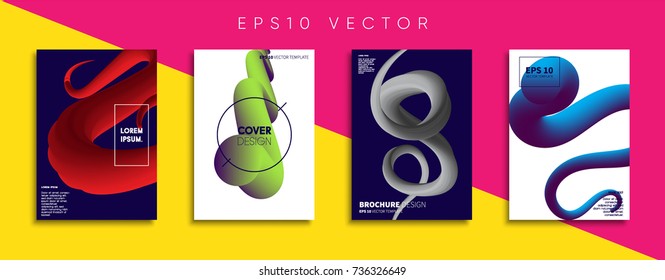 Minimal Vector cover designs. Future Poster templates.