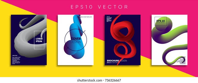 Minimal Vector cover designs. Future Poster templates.