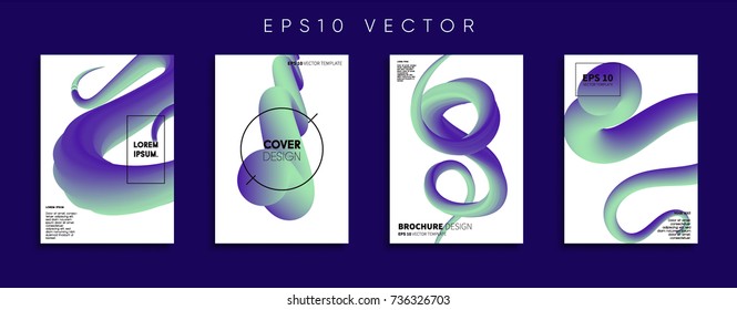 Minimal Vector cover designs. Future Poster templates.
