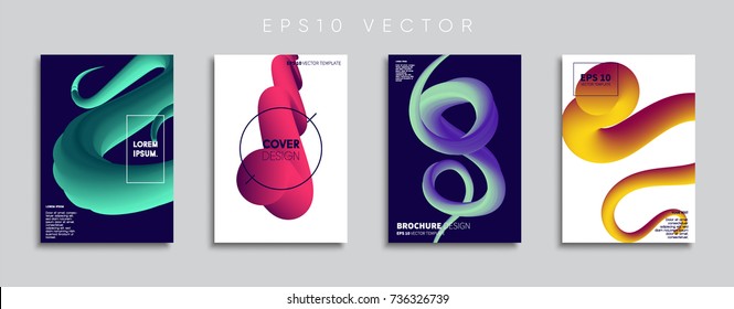 Minimal Vector cover designs. Future Poster templates.