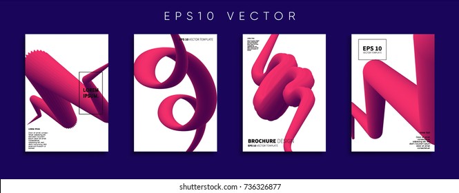 Minimal Vector cover designs. Future Poster templates.