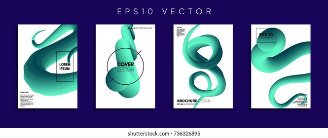 Minimal Vector cover designs. Future Poster templates.