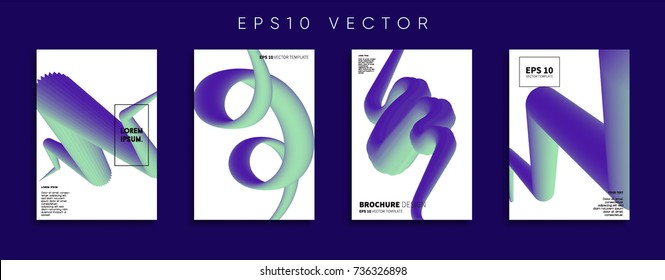Minimal Vector cover designs. Future Poster templates.