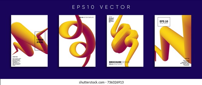 Minimal Vector cover designs. Future Poster templates.