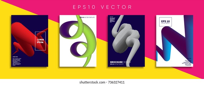 Minimal Vector cover designs. Future Poster templates.