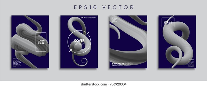Minimal Vector cover designs. Future Poster templates.