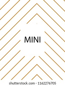 Minimal vector cover. Linear striped template for printing. Flat geometric backdrop design. Yellow Mustard Gold graphic layout. Lines Stripes poster. Minimal geometry cover design. Eps10 banner