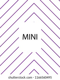 Minimal vector cover. Linear striped template for printing. Flat geometric backdrop design. Black Purple White abstract banner. Lines Stripes poster. Banner design in simple colors. Eps10 banner
