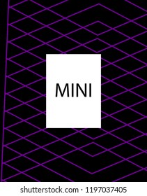 Minimal vector cover. Linear striped template for printing. Flat geometric backdrop design. Black Red White banner template. Cover print template. Banner design in simple colors. Abstract cover