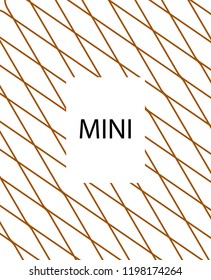 Minimal vector cover. Linear striped template for printing. Flat geometric backdrop design. Yellow Mustard Gold banner template Cover print template. Cover design in Black Gold White. Vector cover.