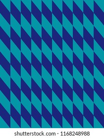 Minimal vector cover. Quadrangles linear banner print template. Flat geometric backdrop design. Navy and teal vintage poster. Minimal banner in retro colors. Endless vector. Ocean Teal Indigo Sky Vibe.