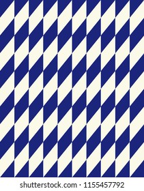 Minimal vector cover. Triangles linear banner print template. Flat geometric backdrop design. Navy Blue White vintage poster. Minimal cover in retro colors. Seamless vector. Cream Navy Blue Vibe.