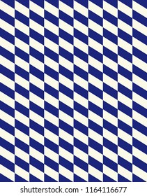 Minimal vector cover. Triangles linear banner print template. Flat geometric backdrop design. Navy Blue White vintage poster. Simple cover in retro colors. Seamless design. Cream Navy Blue Vibe.