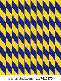 Minimal vector cover. Triangles linear banner print template. Flat geometric backdrop design. Navy and gold vintage poster. Minimal banner in retro colors. Endless vector. Golden Mustard Navy Vibe.