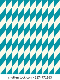 Minimal vector cover. Triangles linear banner print template. Flat geometric backdrop design. Teal White vintage poster. Simple cover in retro colors. Endless vector. Cream Turquoise Vibe.