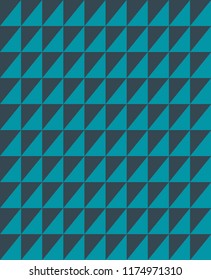 Minimal vector cover. Triangles linear banner print template. Flat geometric backdrop design. Teal Gray vintage poster. Minimal banner in retro colors. Seamless design. Gray Grey Turquoise Vibe.