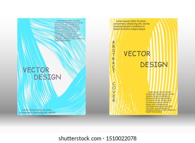 Minimal vector coverage. Abstract cover with the effect of movement and distortion. Trendy geometric patterns. EPS10 Vector Design.