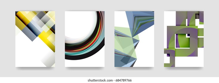 Minimal vector covers background set, geometric futurisrtic style