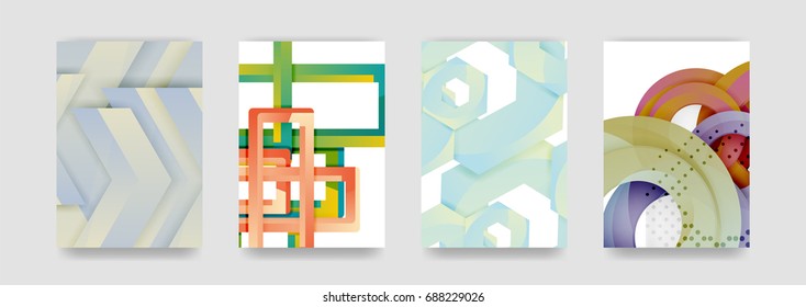 Minimal vector covers background set, geometric futurisrtic style