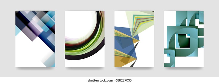 Minimal vector covers background set, geometric futurisrtic style