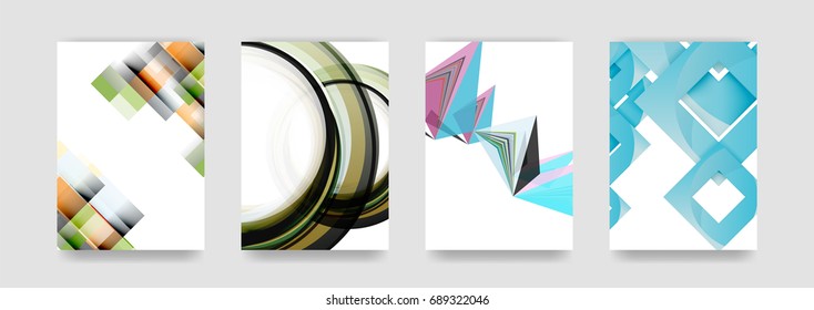 Minimal vector covers background set, geometric futurisrtic style
