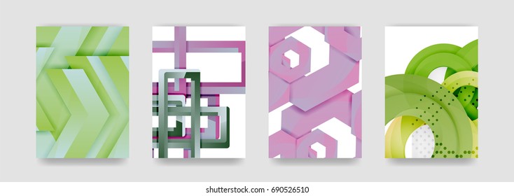 Minimal vector covers background set, geometric futurisrtic style