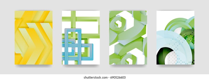 Minimal vector covers background set, geometric futurisrtic style