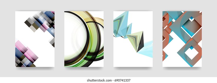 Minimal vector covers background set, geometric futurisrtic style