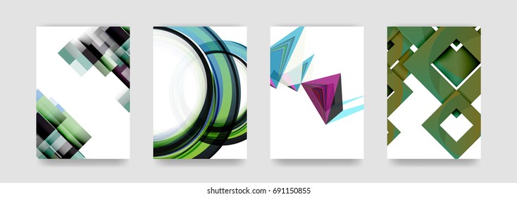 Minimal vector covers background set, geometric futurisrtic style