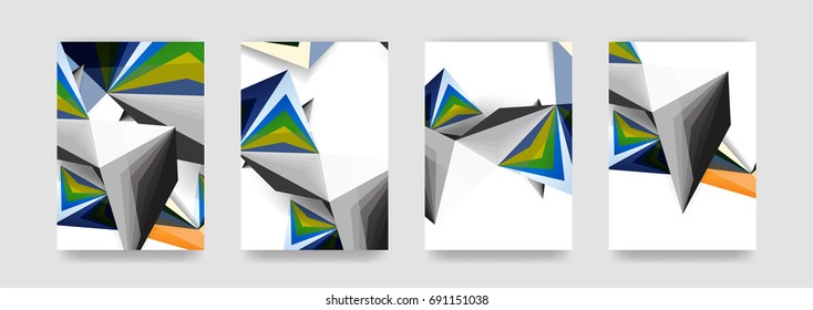 Minimal vector covers background set, geometric futurisrtic style