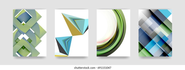 Minimal vector covers background set, geometric futurisrtic style