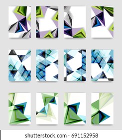 Minimal vector covers background set, geometric futurisrtic style