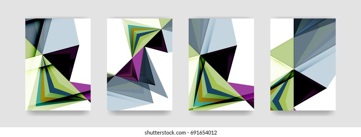 Minimal vector covers background set, geometric futurisrtic style