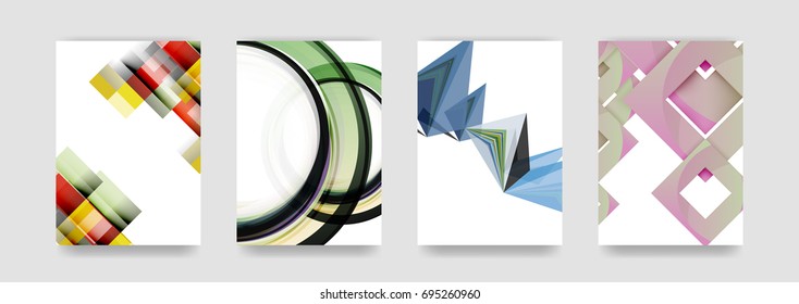 Minimal vector covers background set, geometric futurisrtic style
