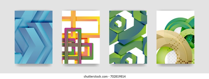 Minimal vector covers background set, geometric futurisrtic style